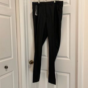 Men’s Kenneth Cole Black Glen plaid pants plain front 36x32 new w/tags $10